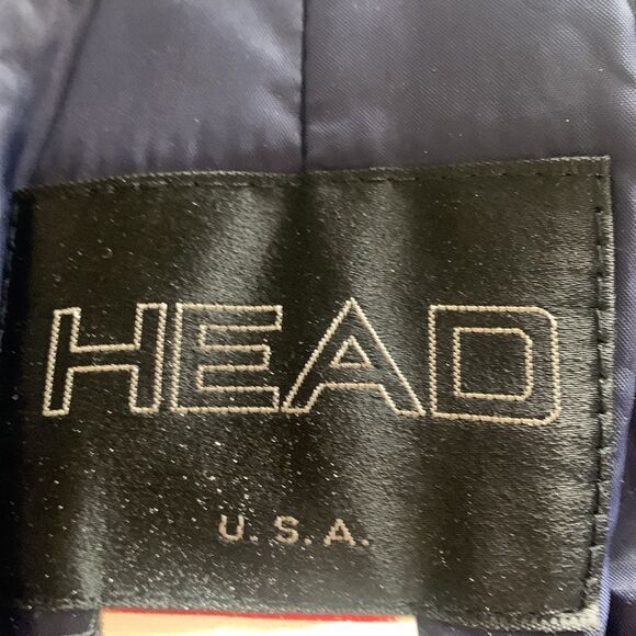 - Head Vintage Skiwear Zip Front Pants with suspenders Navy Size 12 O730 - Picture 12 of 16